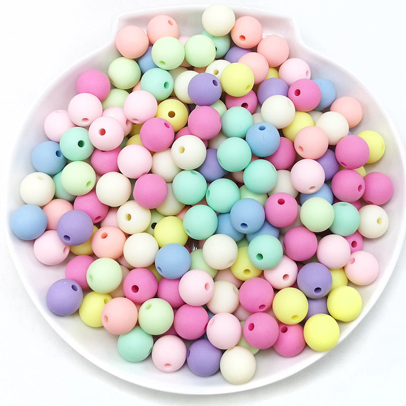 Wholesale 50PCS/PACK  Acrylic Round DIY Resin Beads
